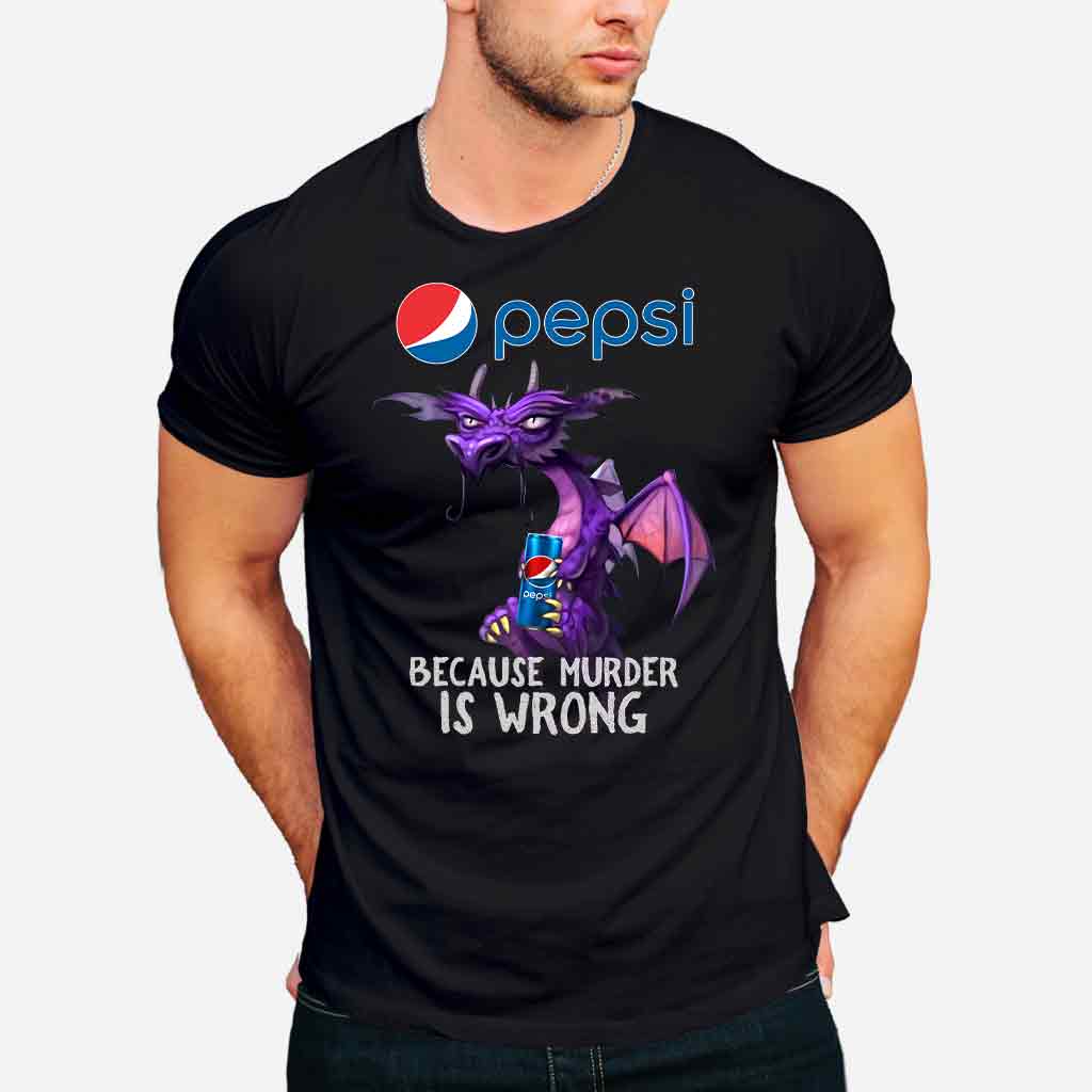 Because Murder Is Wrong - Personalized Blue Soft Drink T-shirt and Hoodie