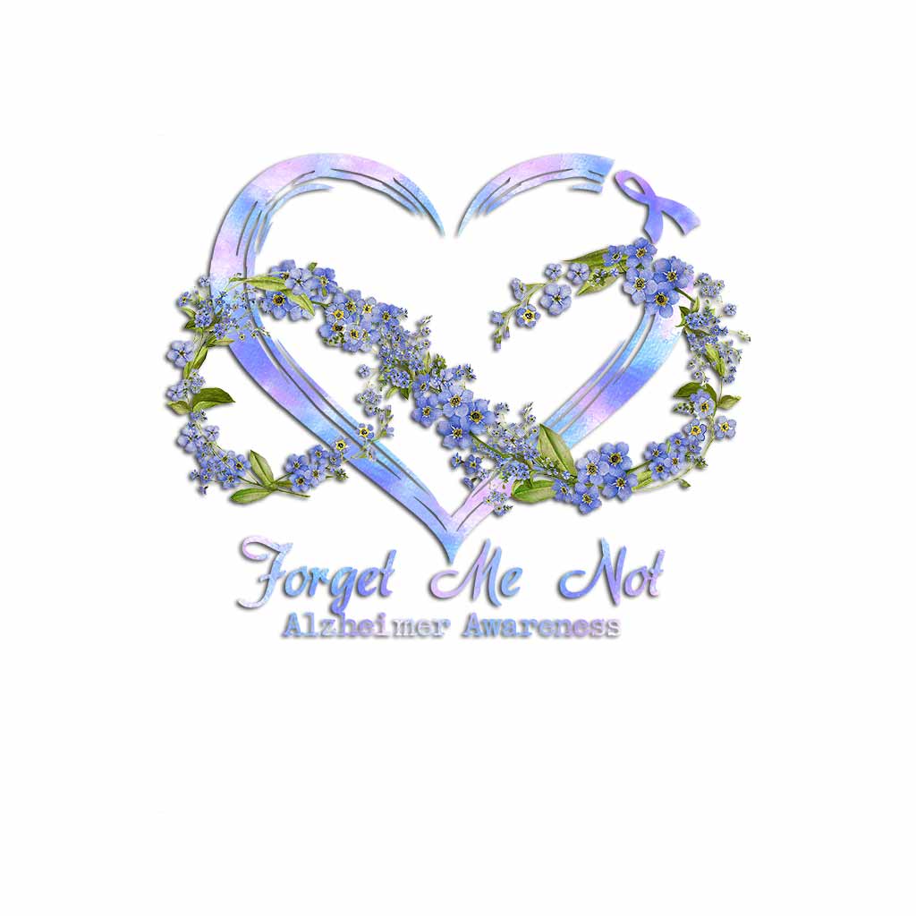 Forget Me Not - Alzheimer Awareness Decal Full