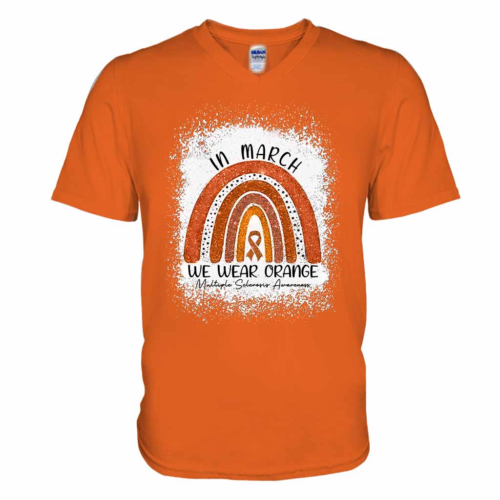 In March We Wear Orange - Multiple Sclerosis Awareness T-shirt And Hoodie 092021