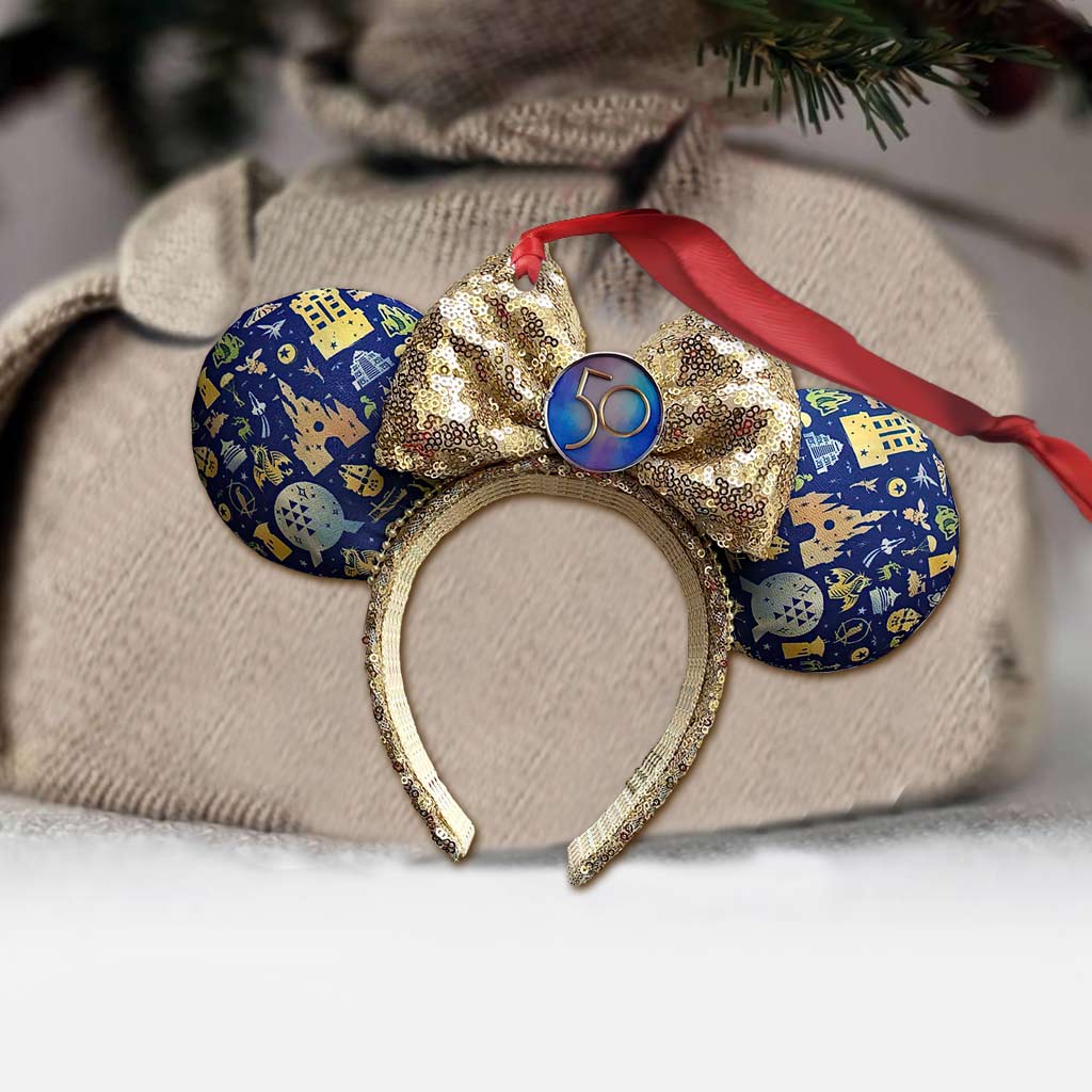 50 Years Of Magic - Mouse Ornament (Printed On Both Sides) 1