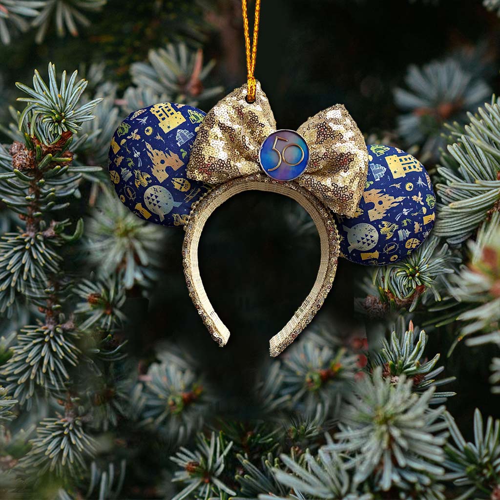 50 Years Of Magic - Mouse Ornament (Printed On Both Sides) 1