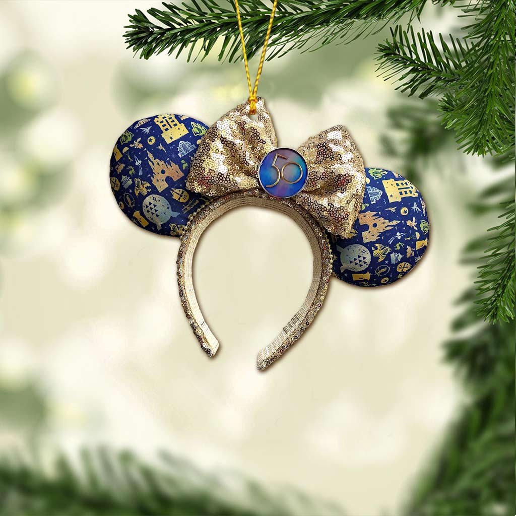50 Years Of Magic - Mouse Ornament (Printed On Both Sides) 1