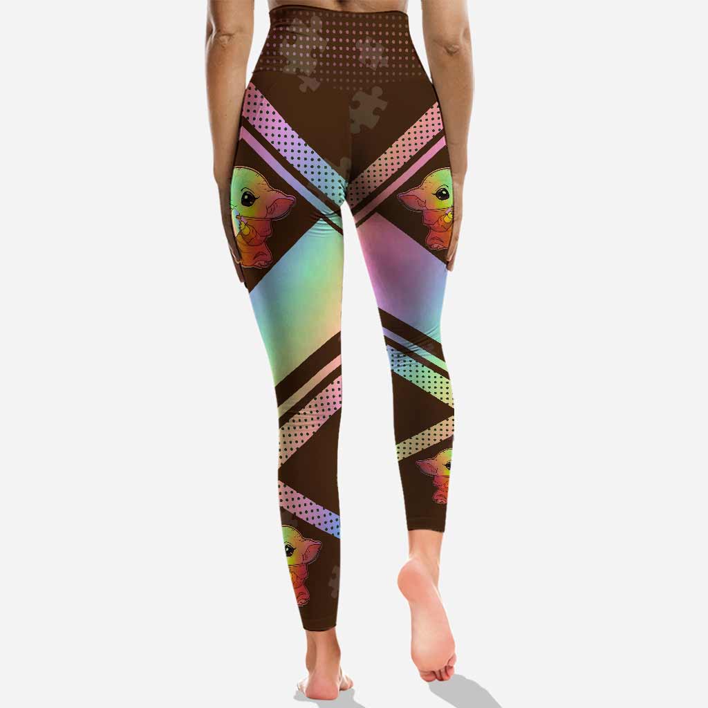 Be You The World Will Adjust - Personalized Autism Awareness Hoodie and Leggings