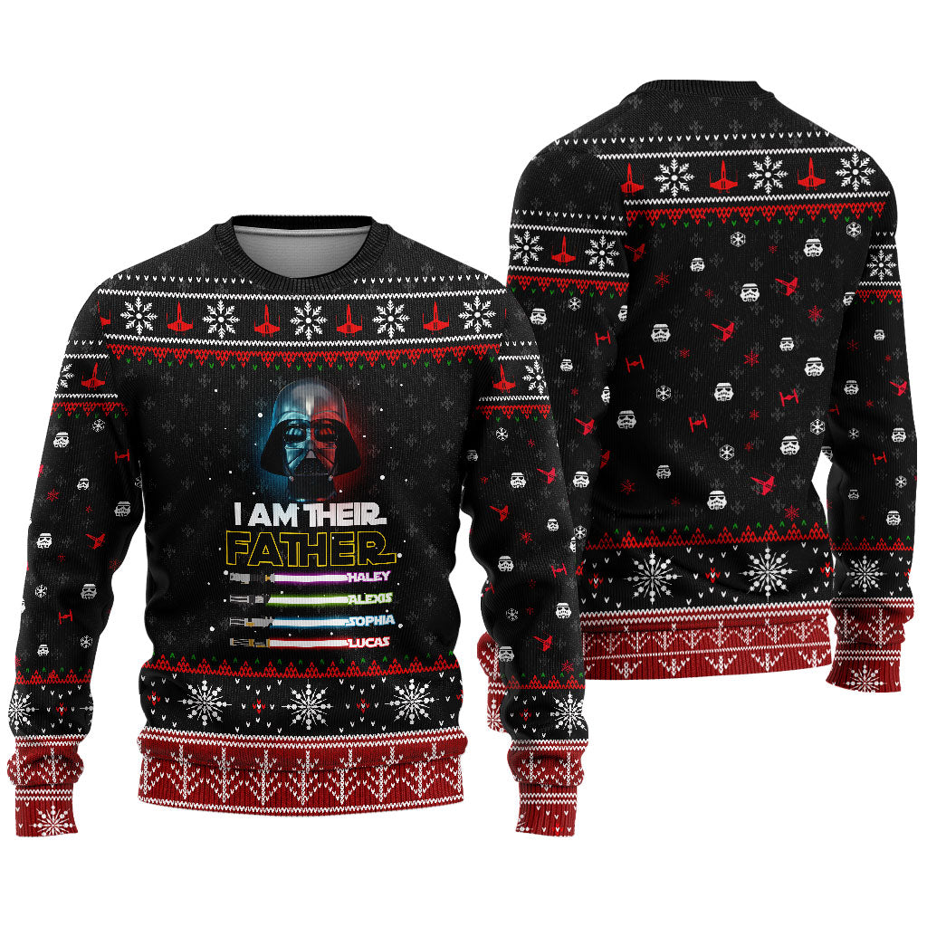 I Am Their Father - Personalized Christmas Father Sweater