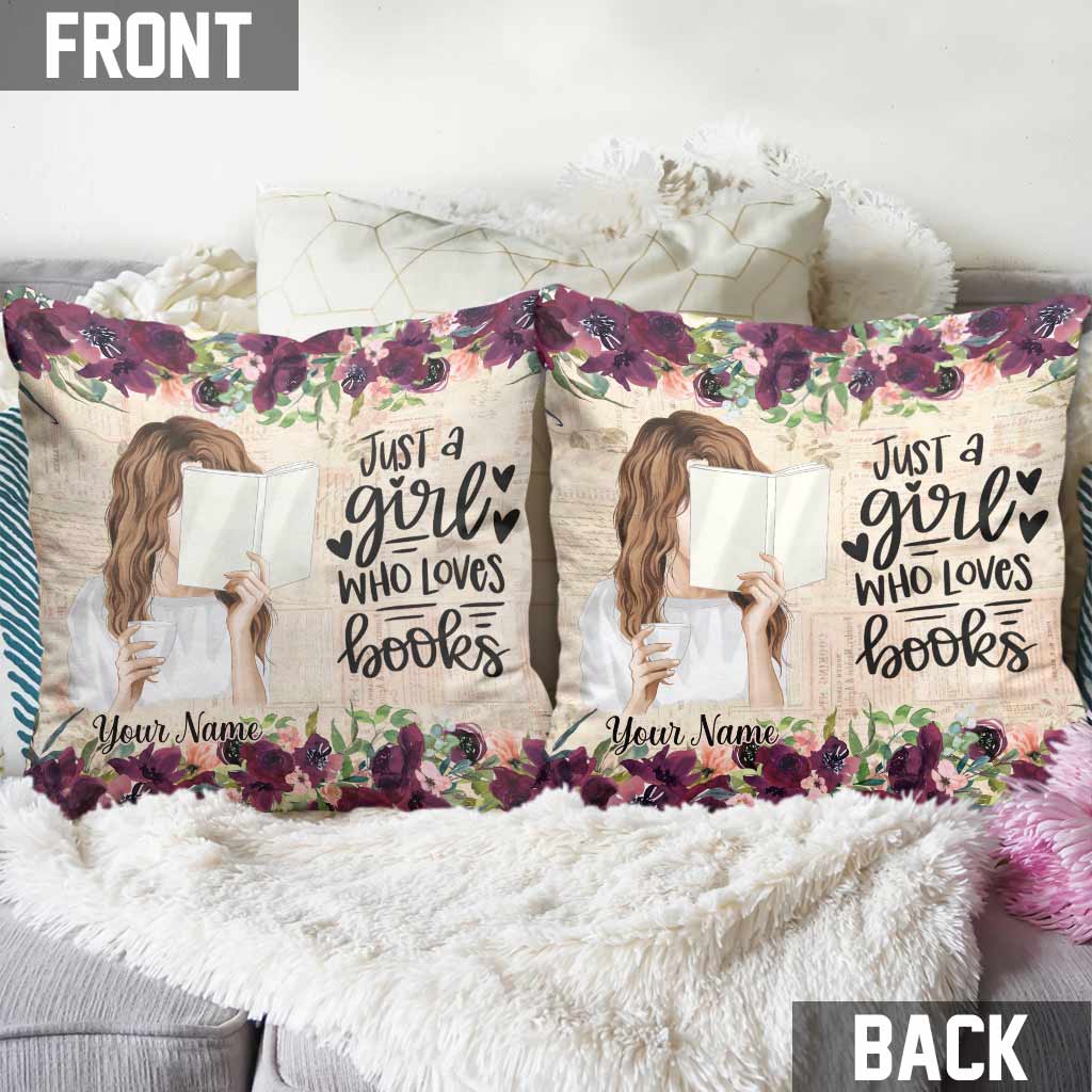 Book Lover - Personalized Throw Pillow