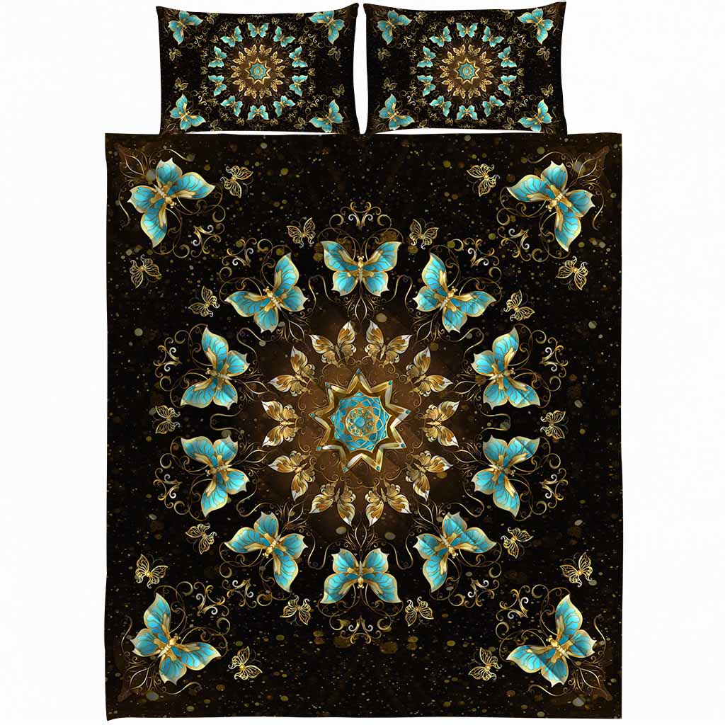 Love Butterfly Quilt Bed Set