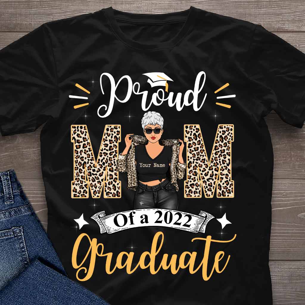 Senior & Proud Mom - Personalized Graduation T-shirt and Hoodie