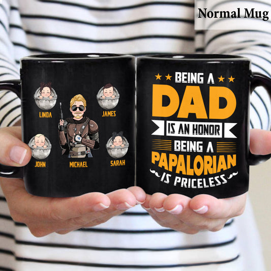 Being A Dad Is An Honor - Personalized The Force Mug