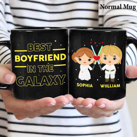 Best Boyfriend Husband In The Galaxy - Personalized The Force Mug
