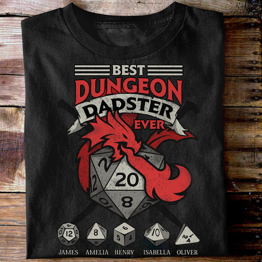 Best Dragon Dadster Ever - Personalized RPG T-shirt and Hoodie
