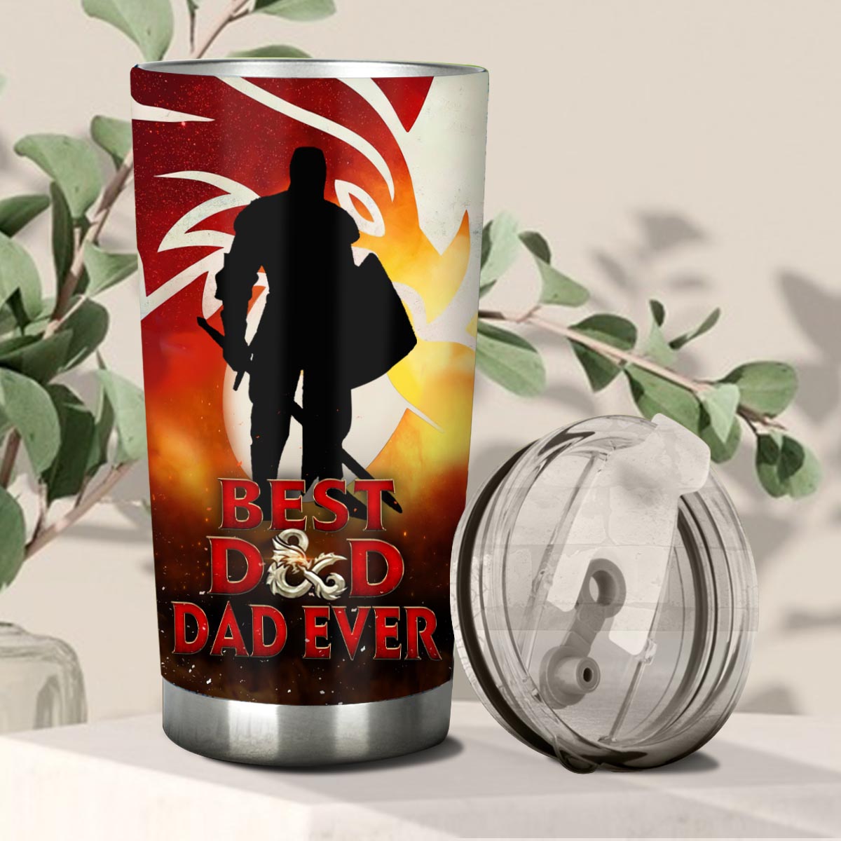 Best Dragon Dad Ever - Personalized RPG Tumbler