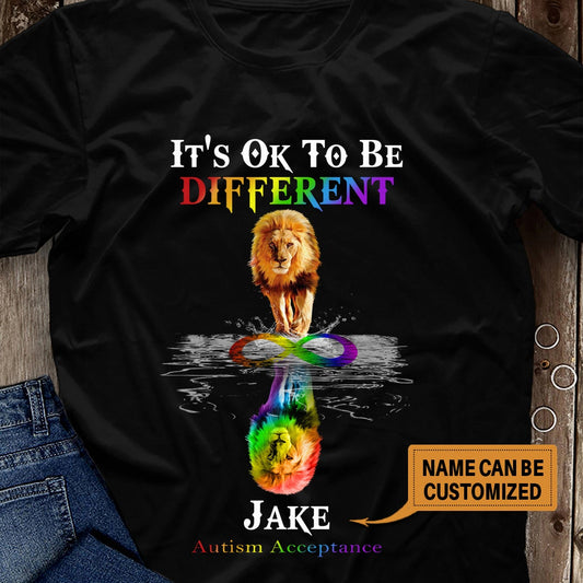 It's Ok To Be Different - Autism Acceptance Personalized T-shirt and Hoodie