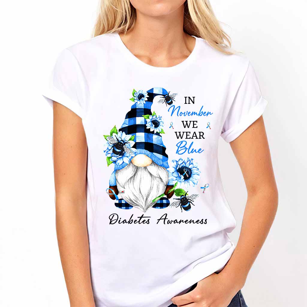 In November We Wear Blue Diabetes Awareness T-shirt and Hoodie 102021