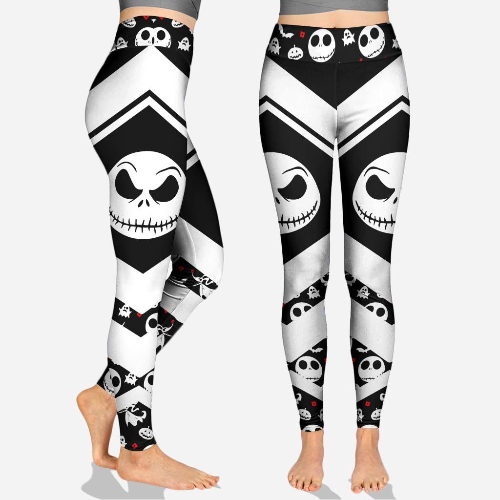 Purple Sugar Skull Nightmare Hollow Tank Top and Leggings