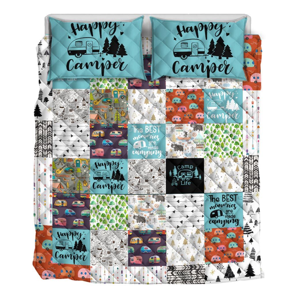 Happy Camper - Camping Quilt Set