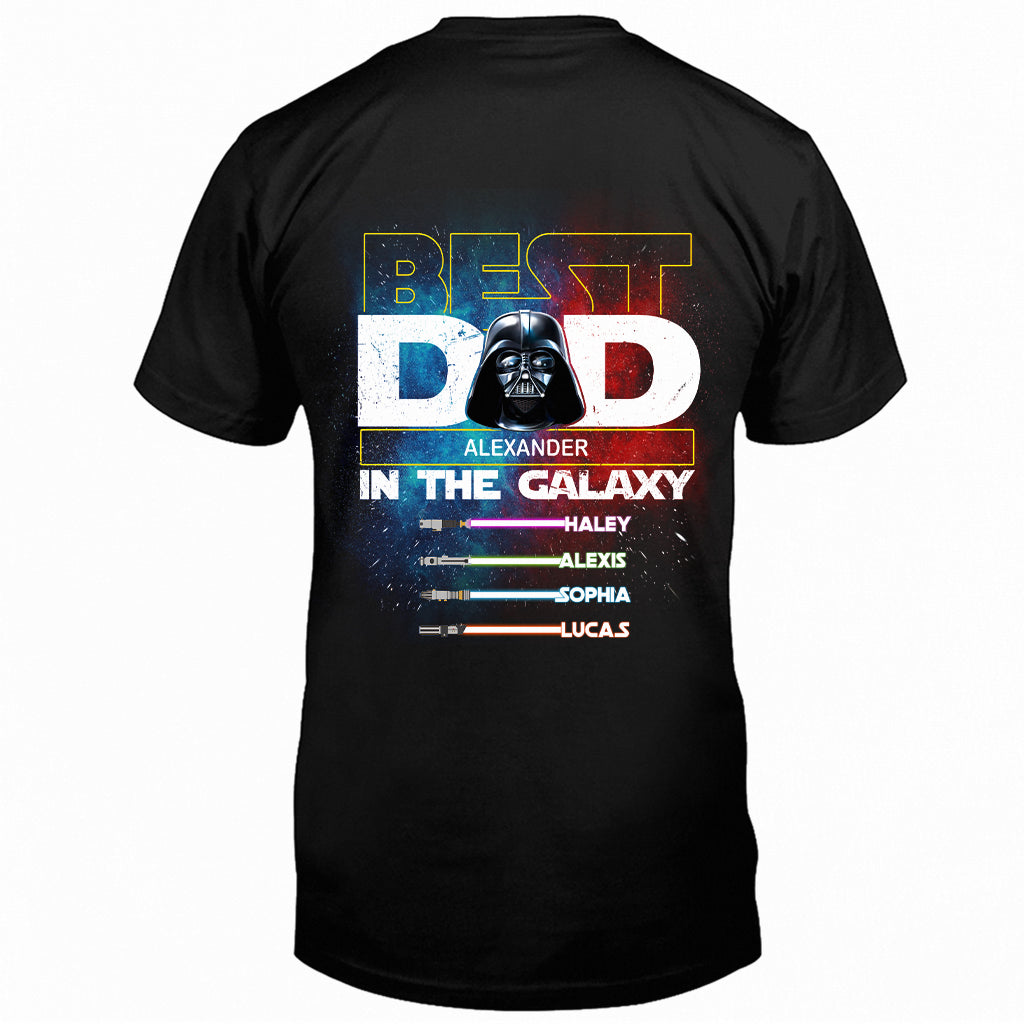 Best Dad In The Galaxy - Personalized The Force T-shirt and Hoodie