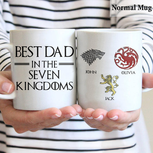 Best Dad In The Seven Kingdoms - Personalized Thrones Game Mug