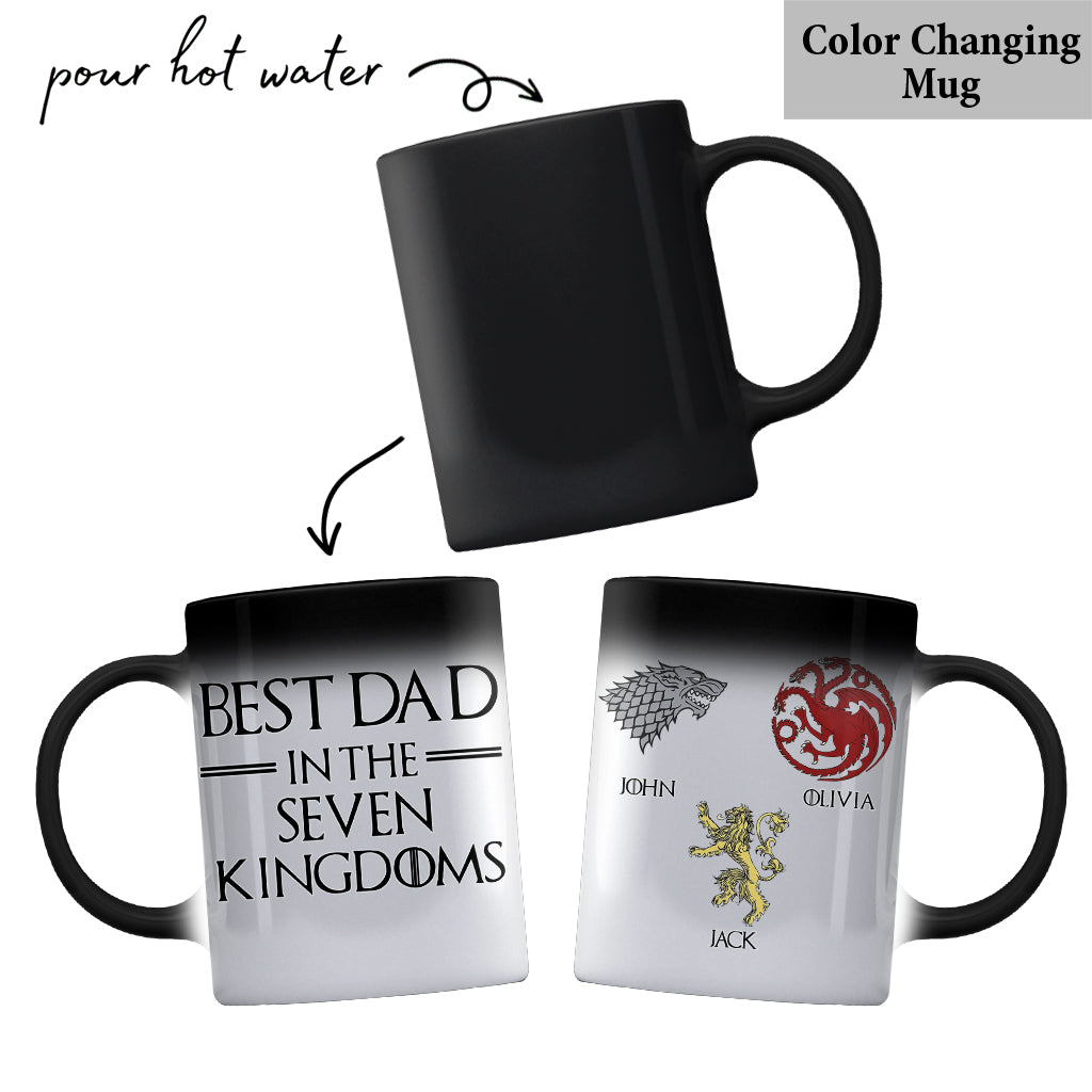 Best Dad In The Seven Kingdoms - Personalized Thrones Game Mug