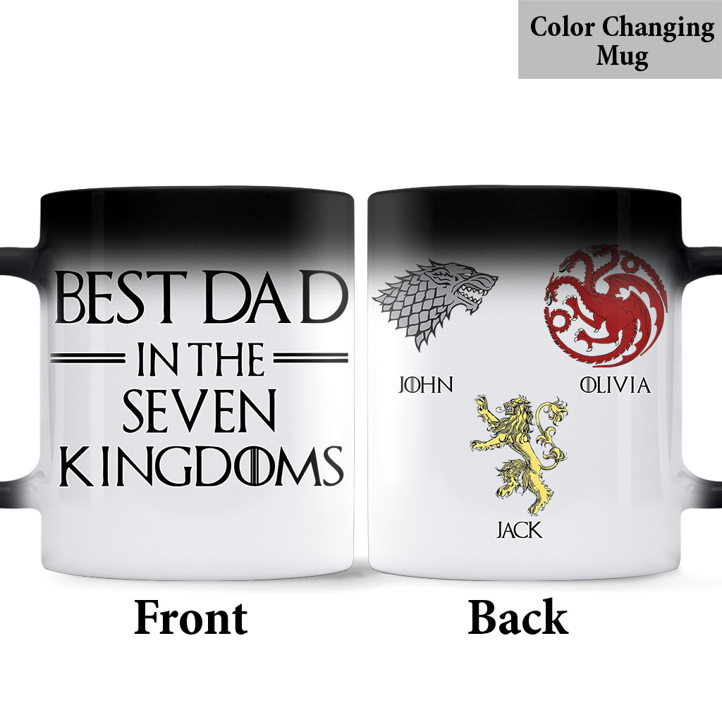 Best Dad In The Seven Kingdoms - Personalized Thrones Game Mug