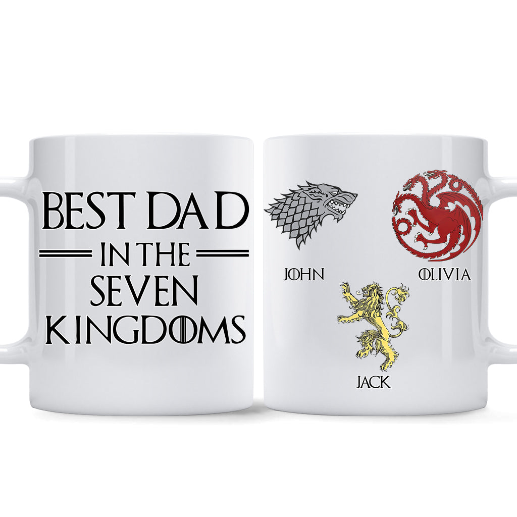 Best Dad In The Seven Kingdoms - Personalized Thrones Game Mug