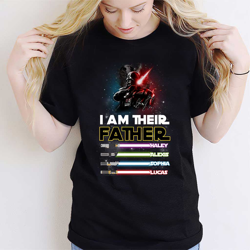 I Am Their Father - Personalized Father's Day The Force T-shirt and Hoodie abtest