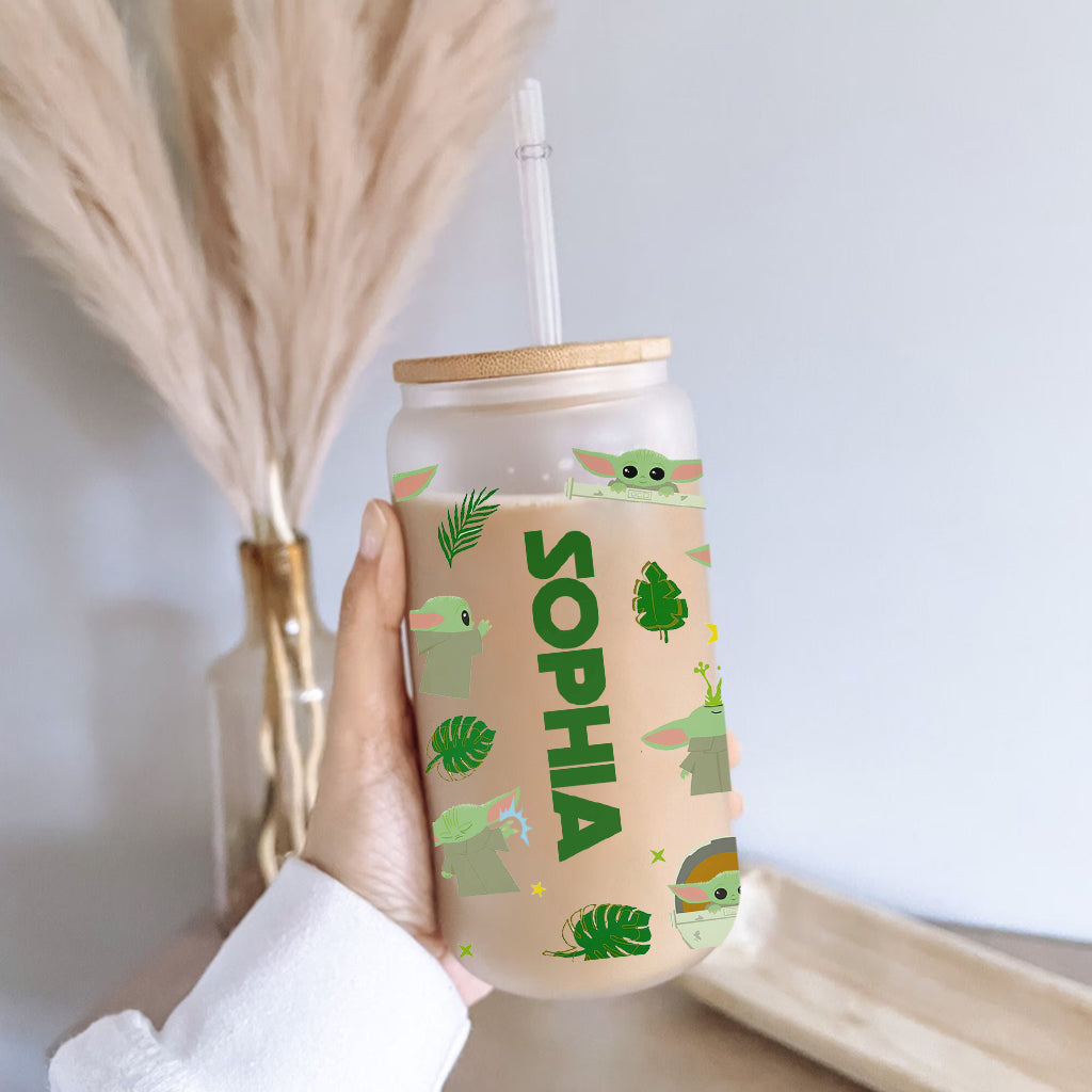 But First Sippy Sip - Personalized The Force Can Glass