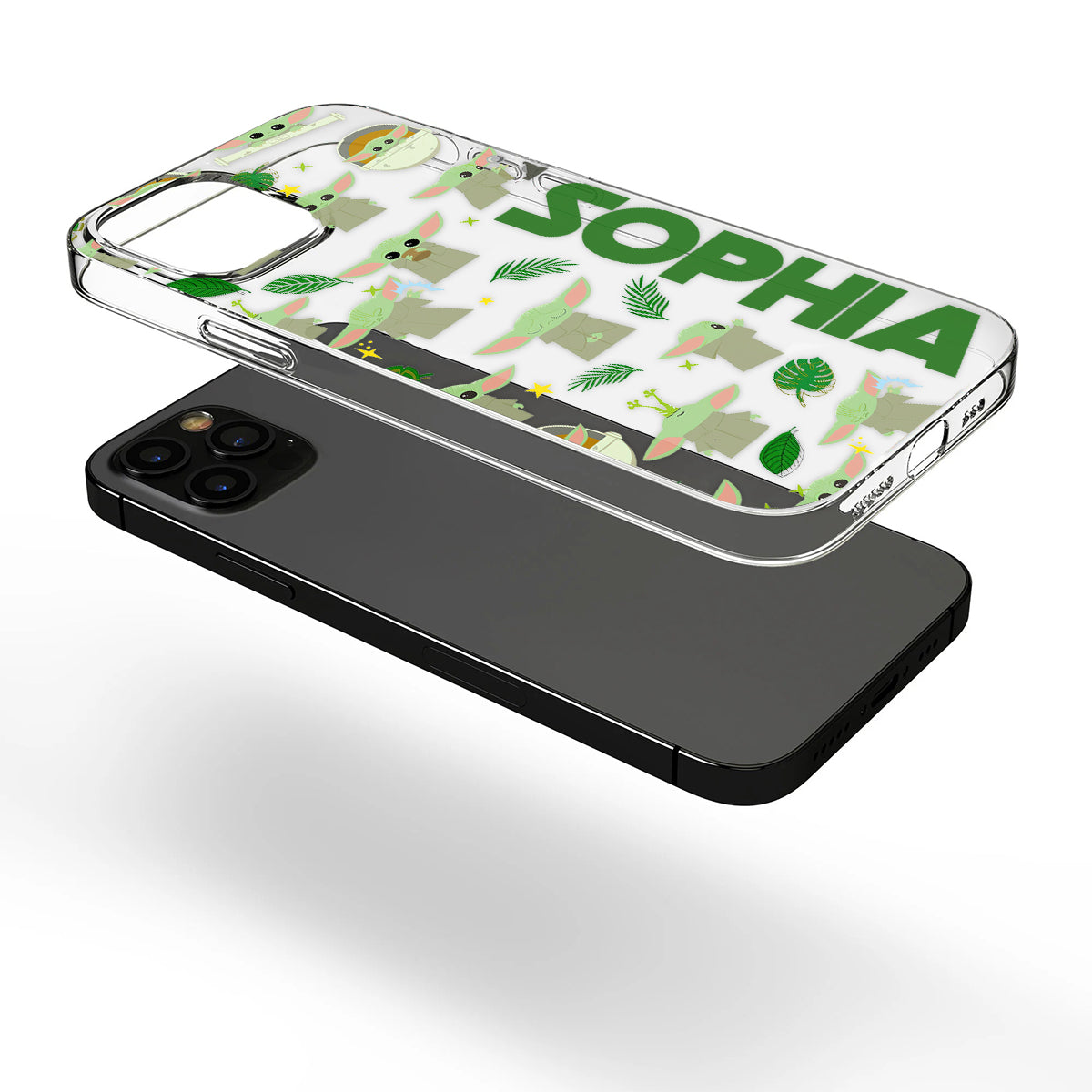 Baby Summer - Personalized The Force Clear Phone Case