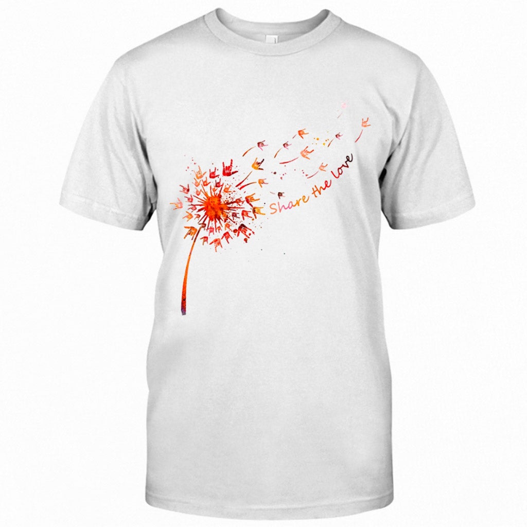 Share The Love - Dandelion ASL T-shirt and Hoodie 112021