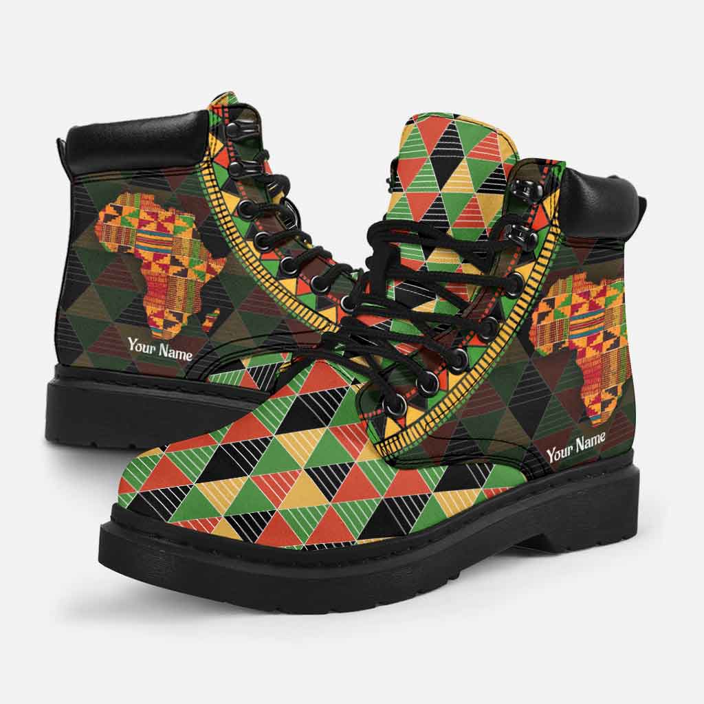 Black History Month - Personalized African American All Season Boots