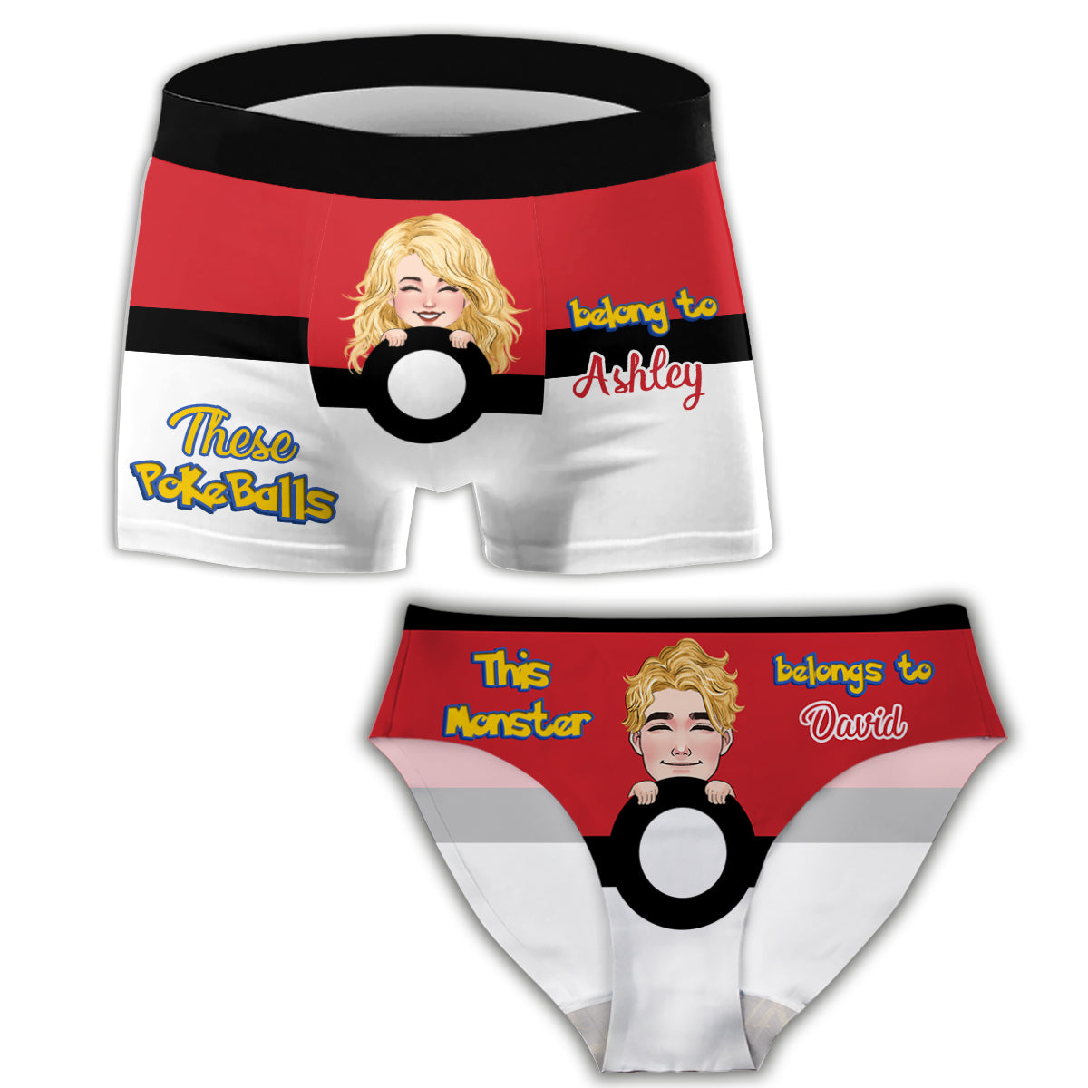 It’s Mine - Personalized Monster Trainer Women Briefs & Men Boxer Briefs