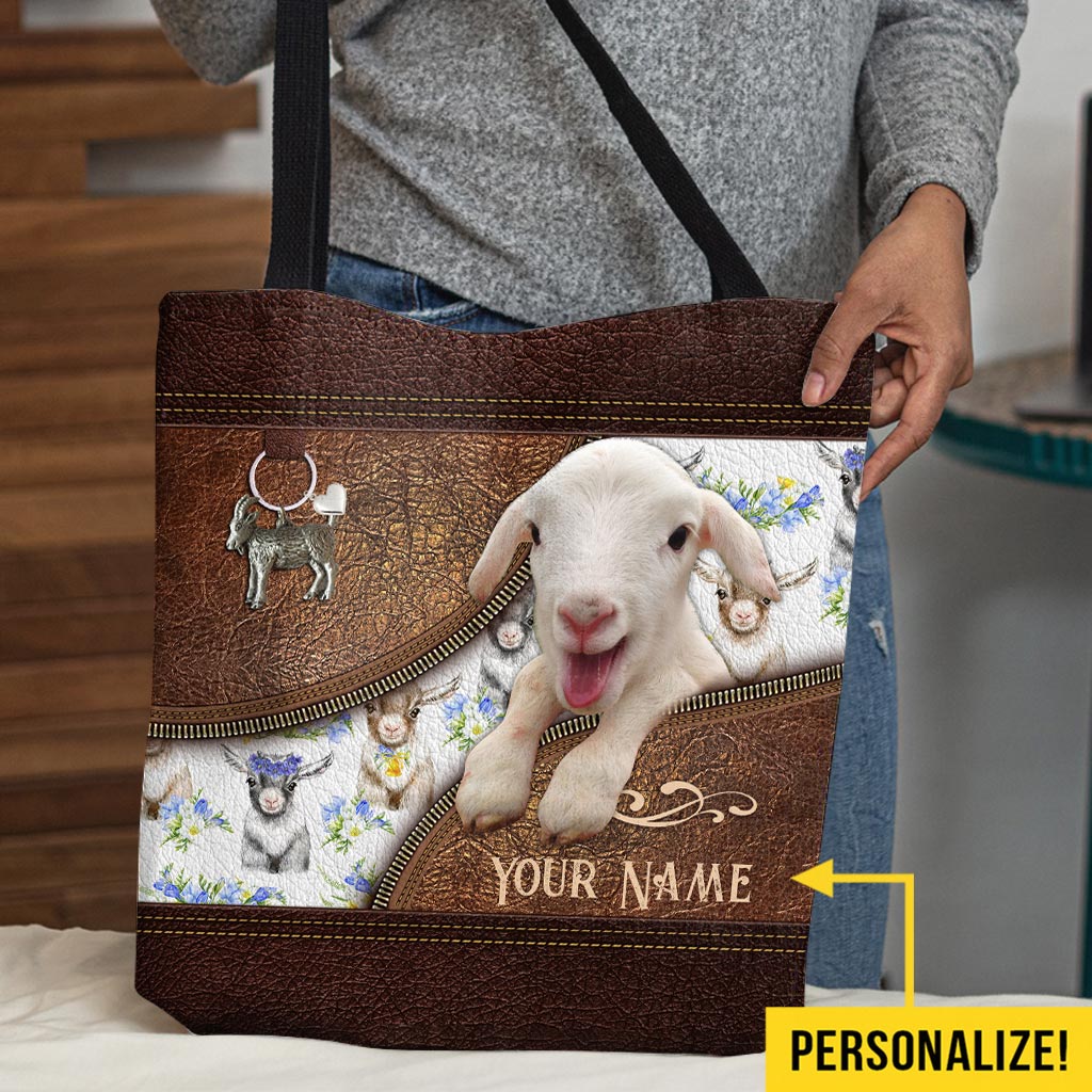 Love Goats Personalized Tote Bag