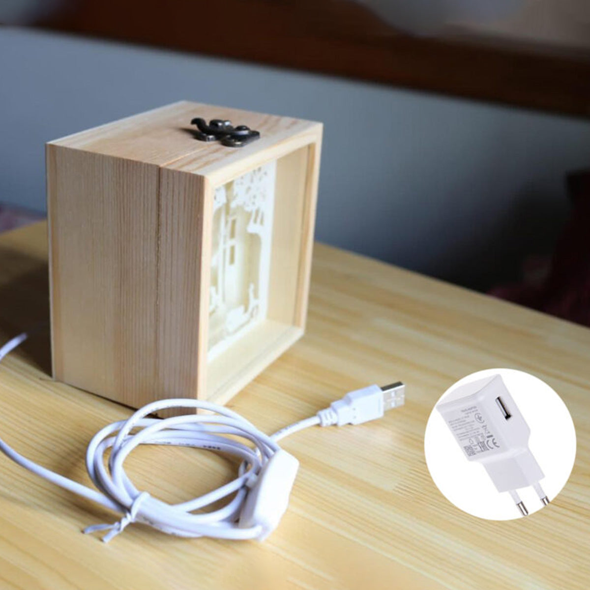 We’re Simply Meant To Be - Personalized Nightmare Light Shadow Box