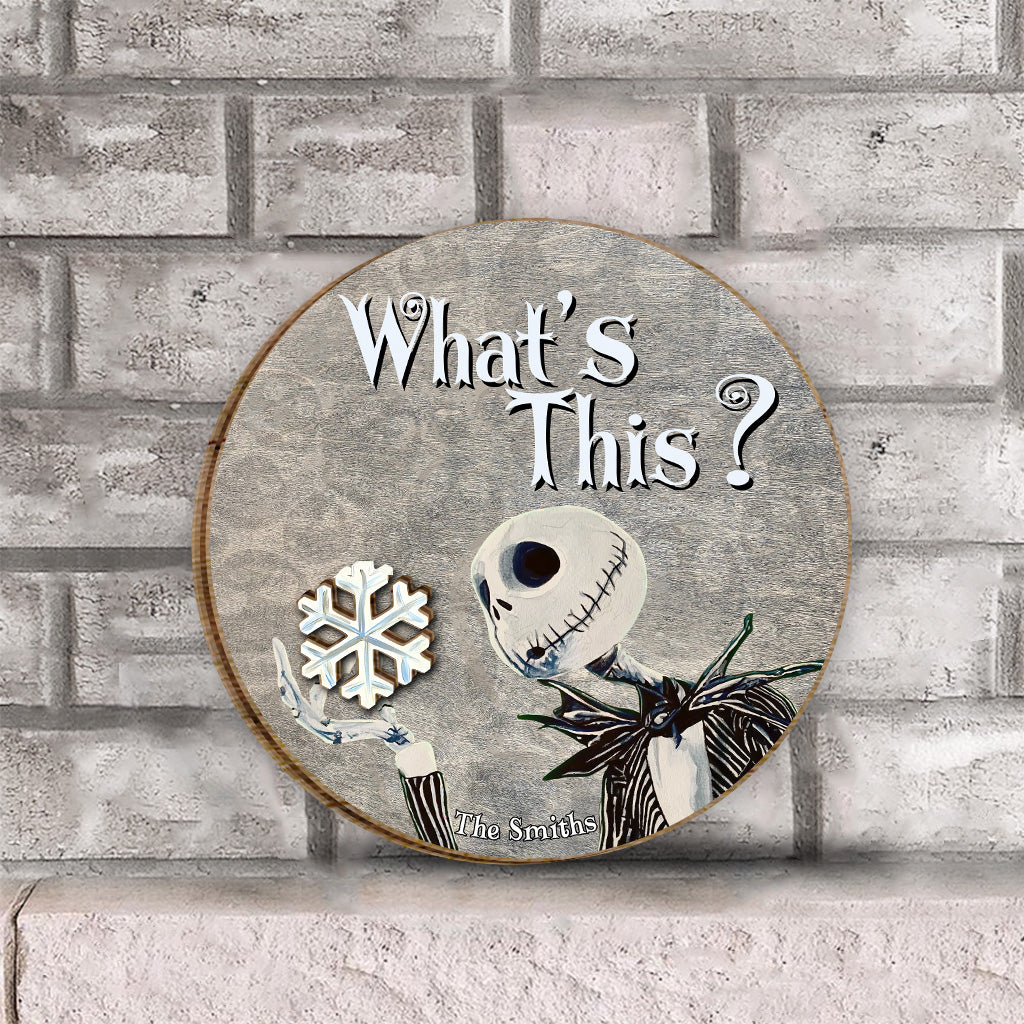 What's This Seasonal Charms - Personalized Nightmare Interchangeable Wood Sign