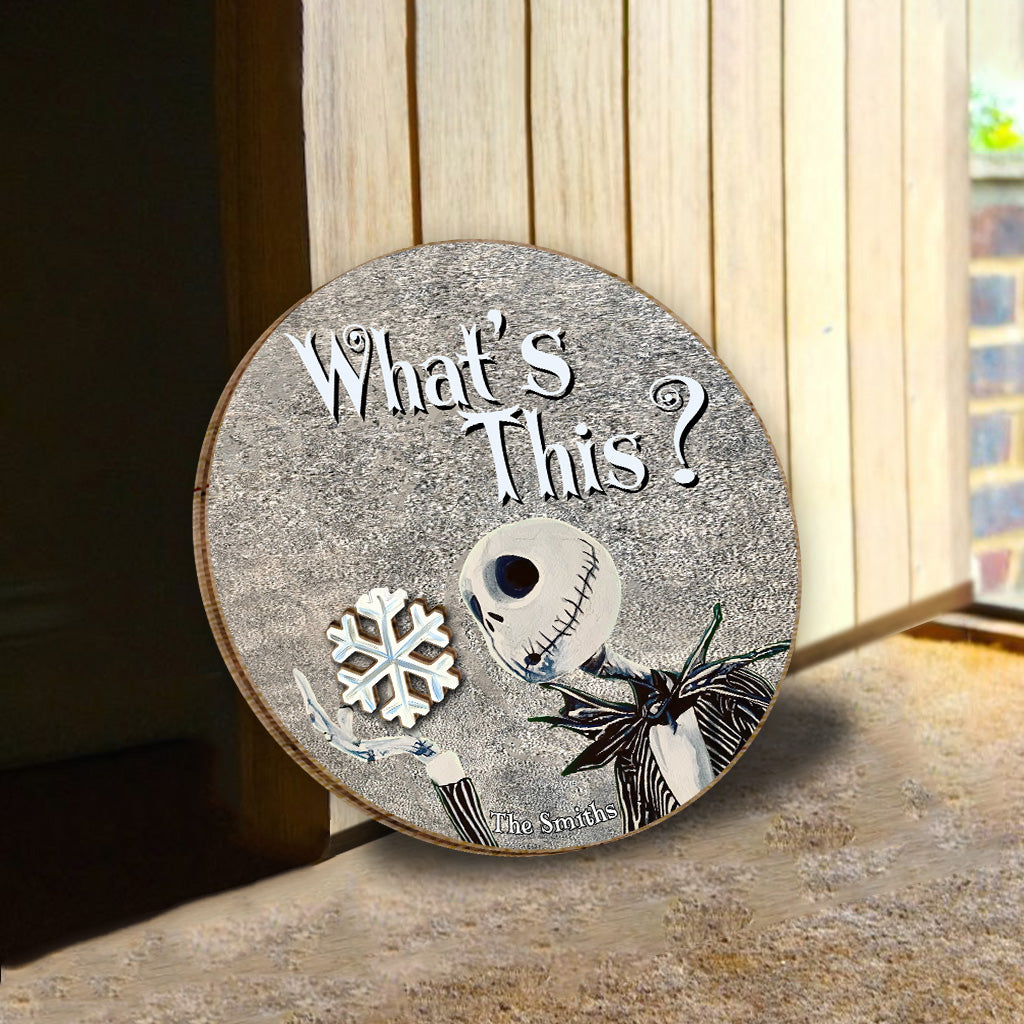 What's This Seasonal Charms - Personalized Nightmare Interchangeable Wood Sign