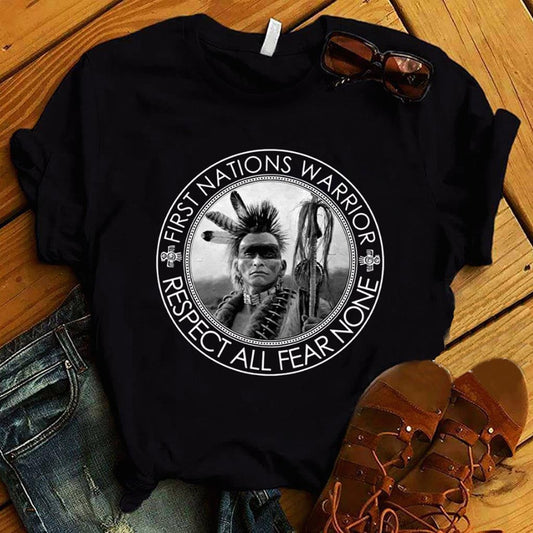 First Nation Warrior - American Indian T-shirt and Hoodie 1121