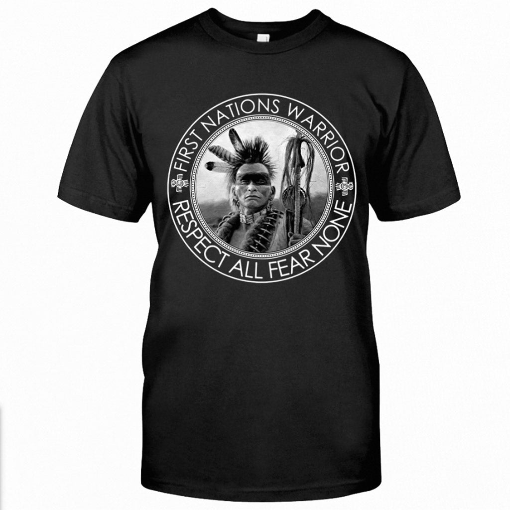 First Nation Warrior - American Indian T-shirt and Hoodie 1121