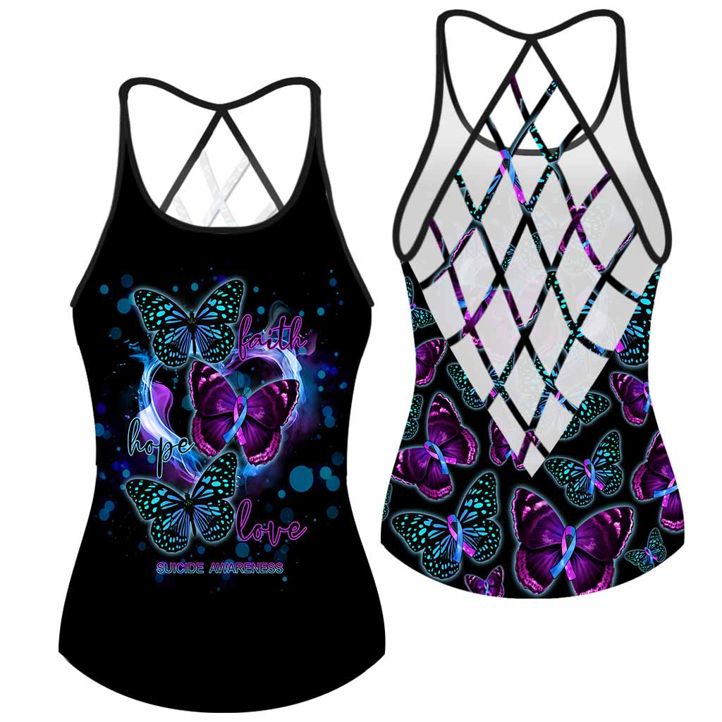 Faith Hope Love - Suicide Prevention Cross Tank Top