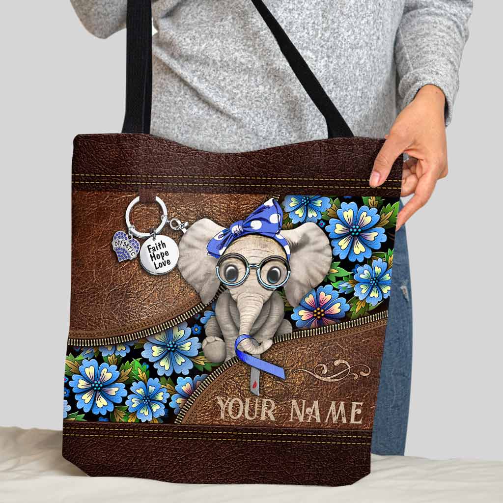 Faith Hope Love - Diabetes Awareness Personalized Tote Bag