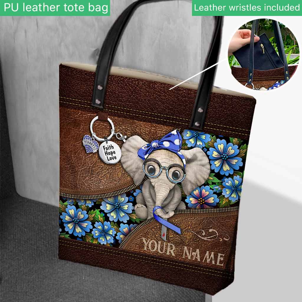 Faith Hope Love - Diabetes Awareness Personalized Tote Bag