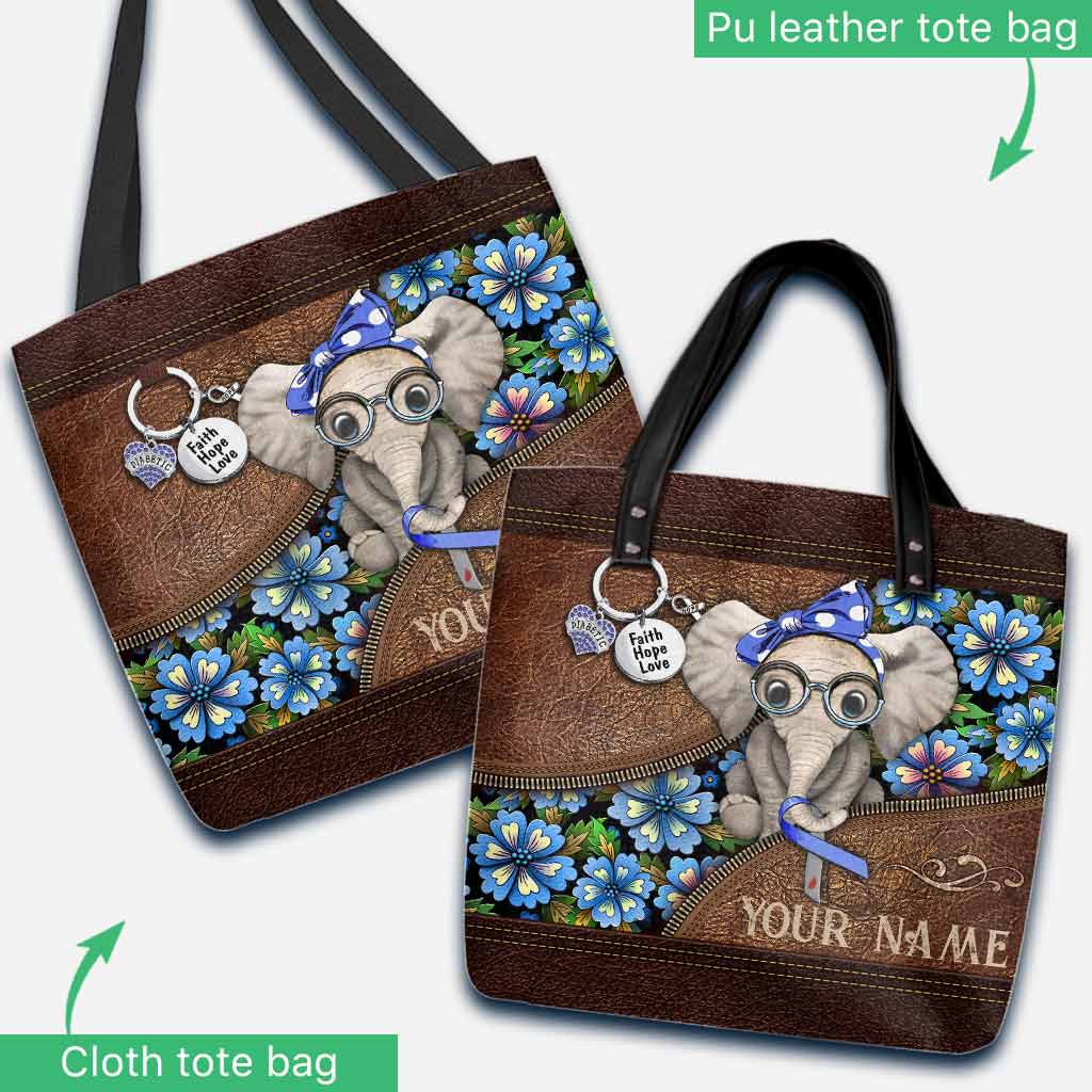 Faith Hope Love - Diabetes Awareness Personalized Tote Bag