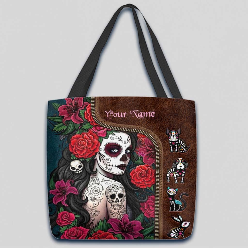 Dia De Los Muertos Day Of The Dead - Latina Women Personalized Tote Bag