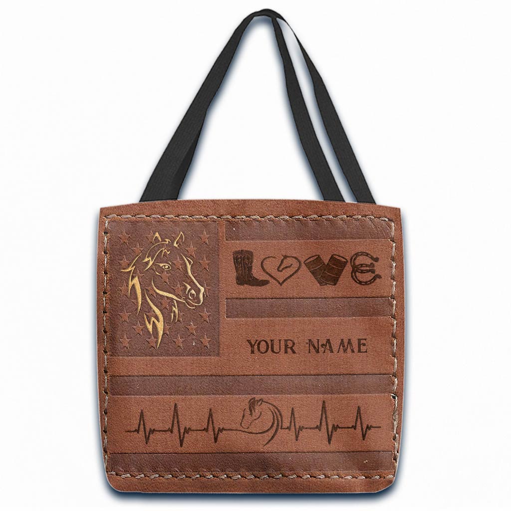 Love Horse Personalized Tote Bag
