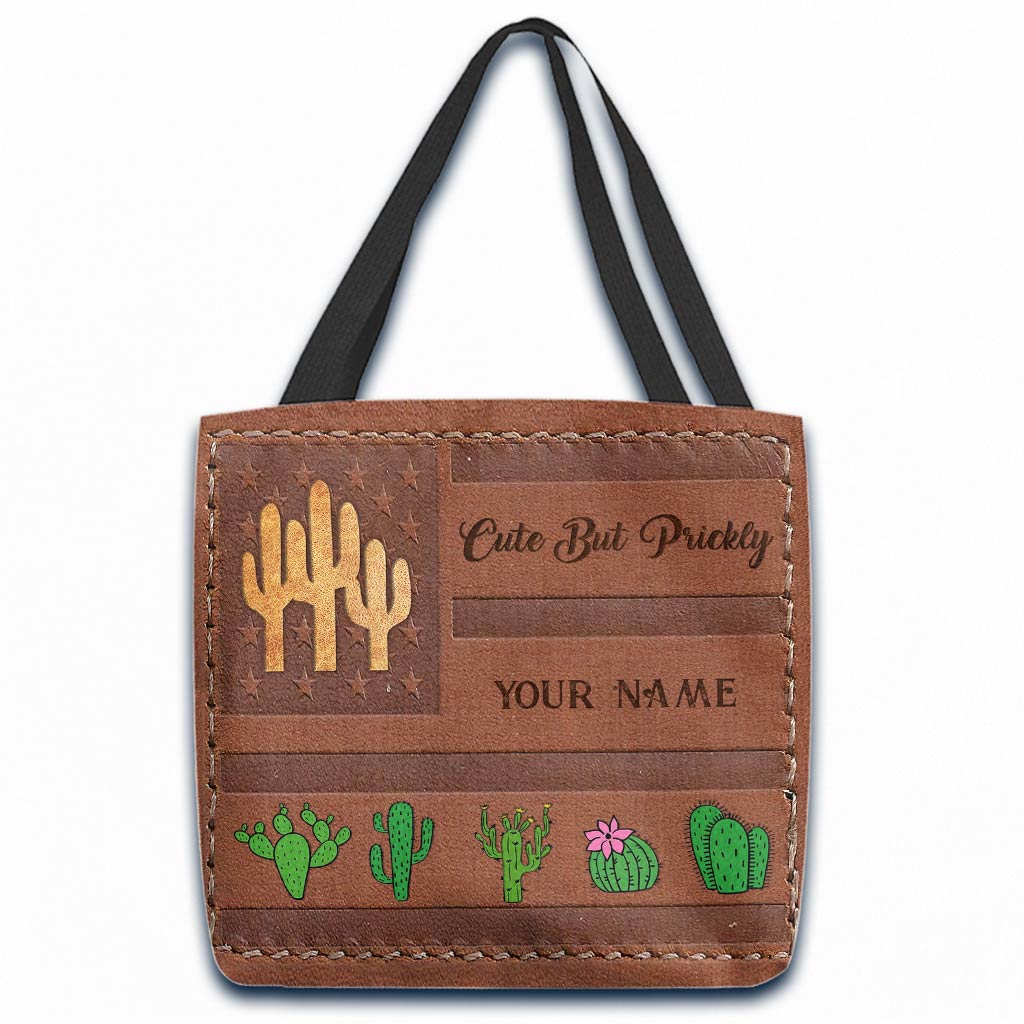 Cute But Prickly - Cactus Personalized Tote Bag