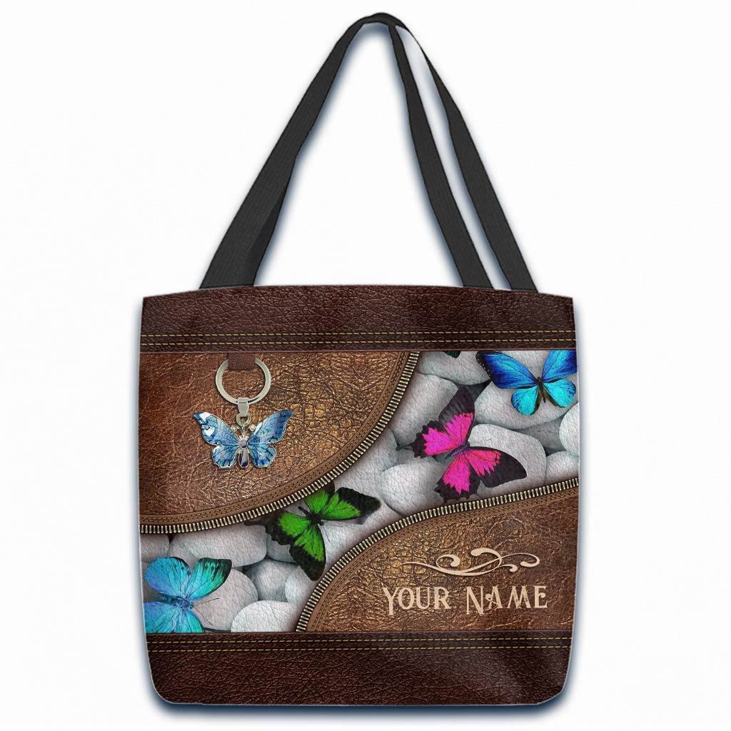 Love Butterflies Personalized Tote Bag
