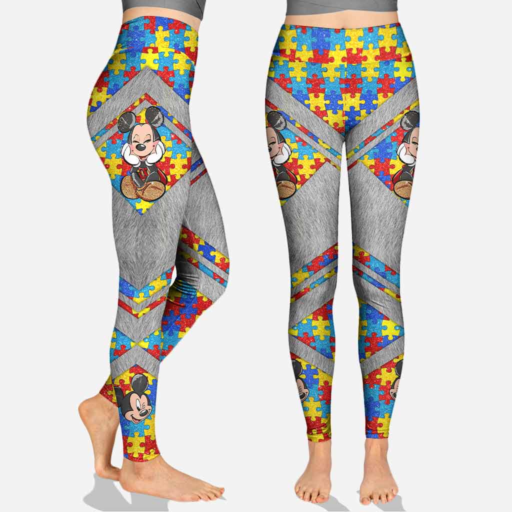 Be You The World Will Adjust - Personalized Autism Awareness Hoodie And Leggings