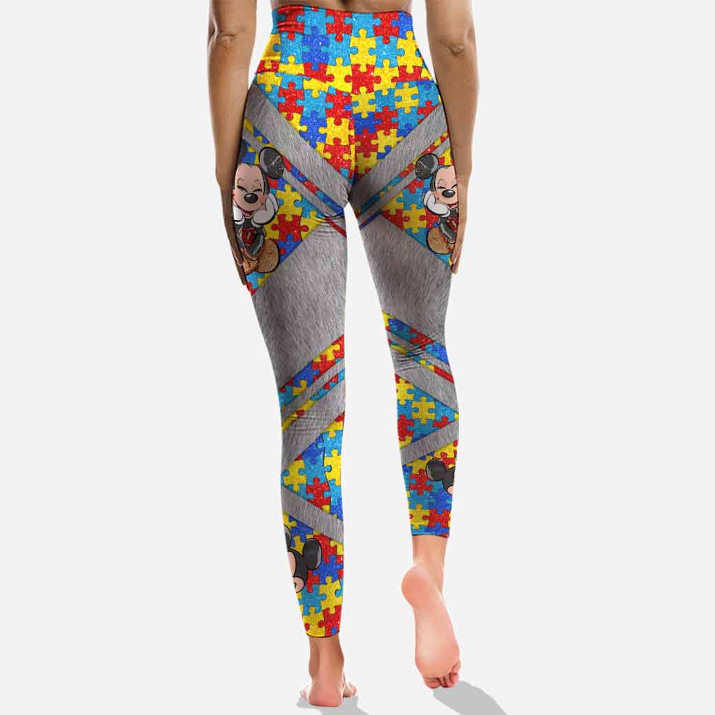 Be You The World Will Adjust - Personalized Autism Awareness Hoodie And Leggings