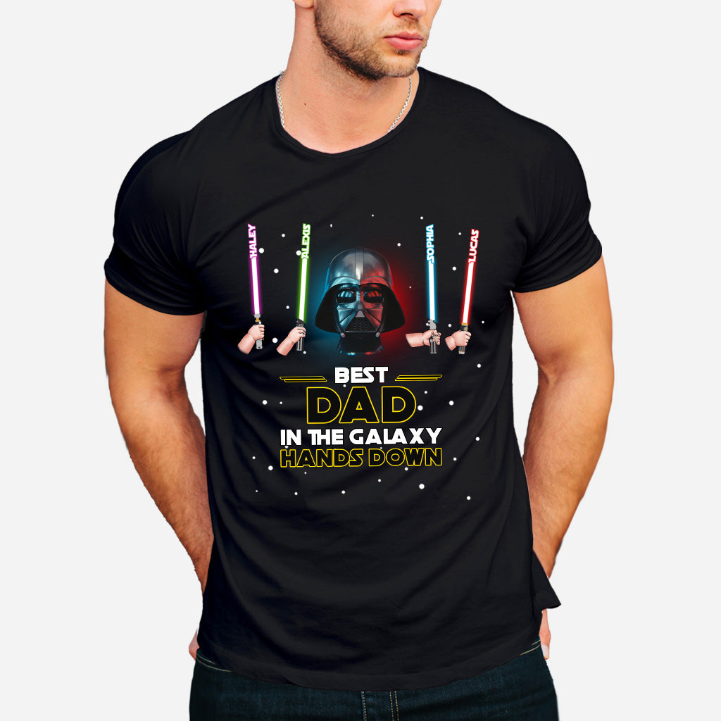 Best Dad In The Galaxy - Personalized The Force T-shirt and Hoodie