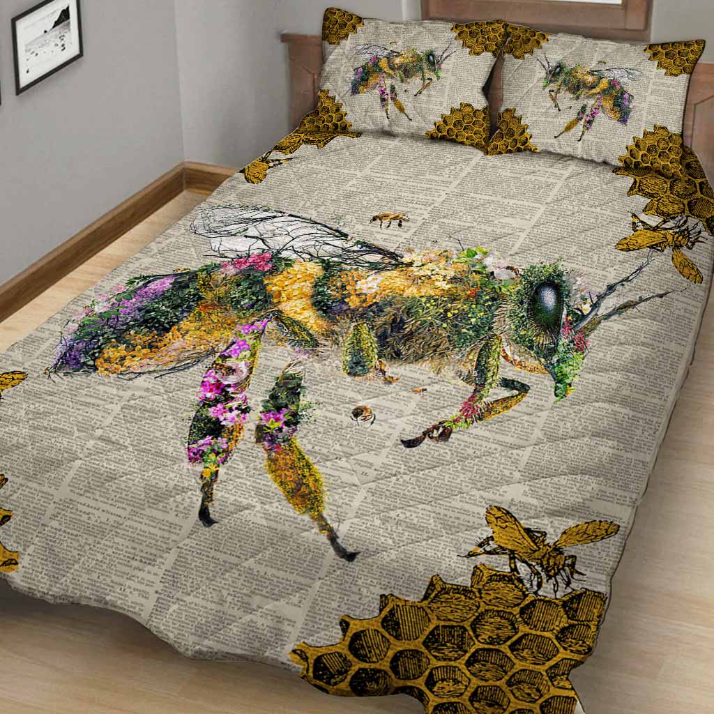 Bee Vintage Quilt Bed Set