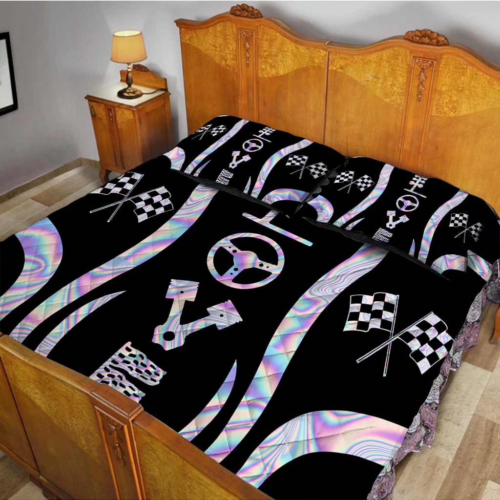 Racing Quilt Bed Set
