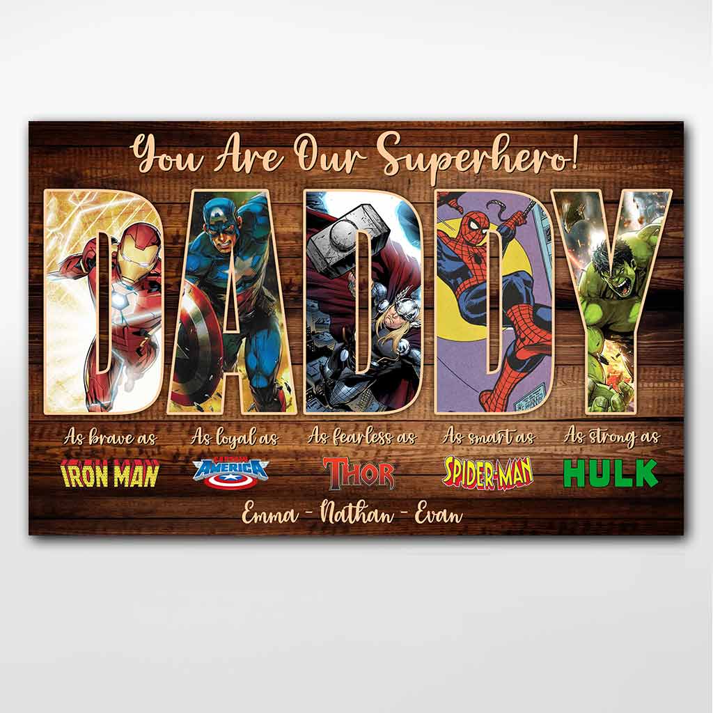 Daddy You Are - Personalized Father's Day Poster